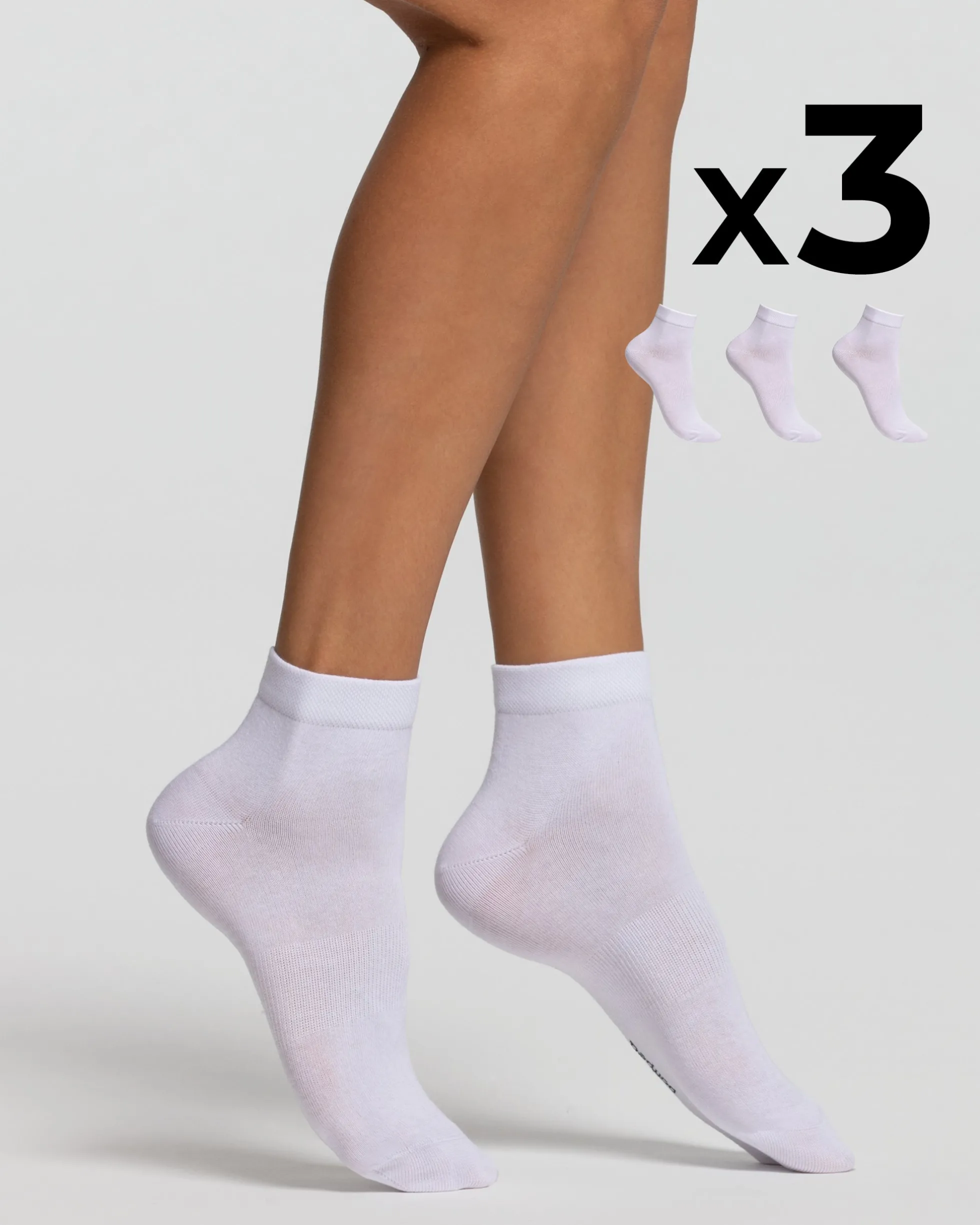 Bike socks cotone x3 donna