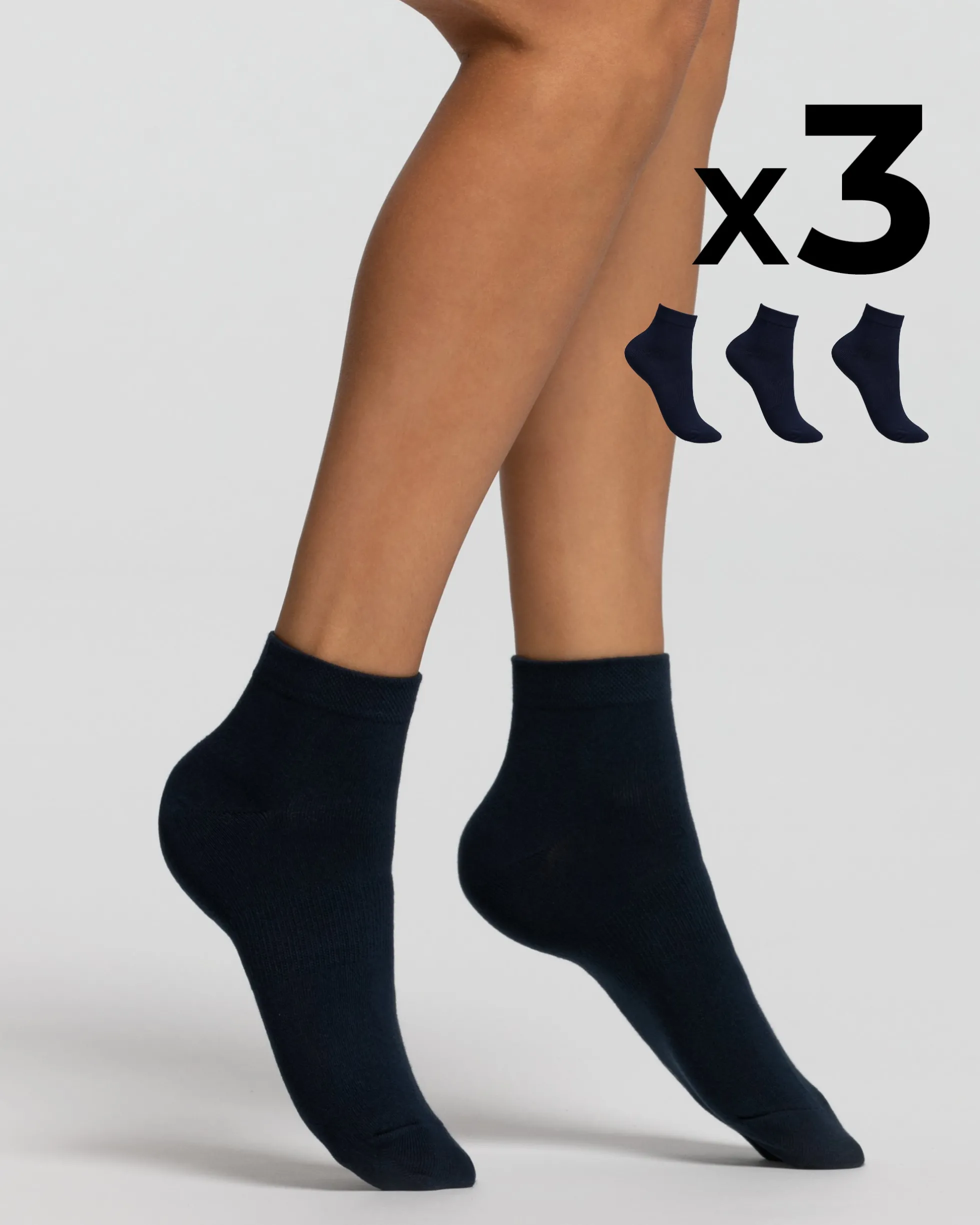 Bike socks cotone x3 donna