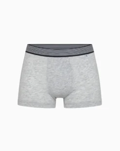 Boxer bimbo in cotone organico con elastico a righe