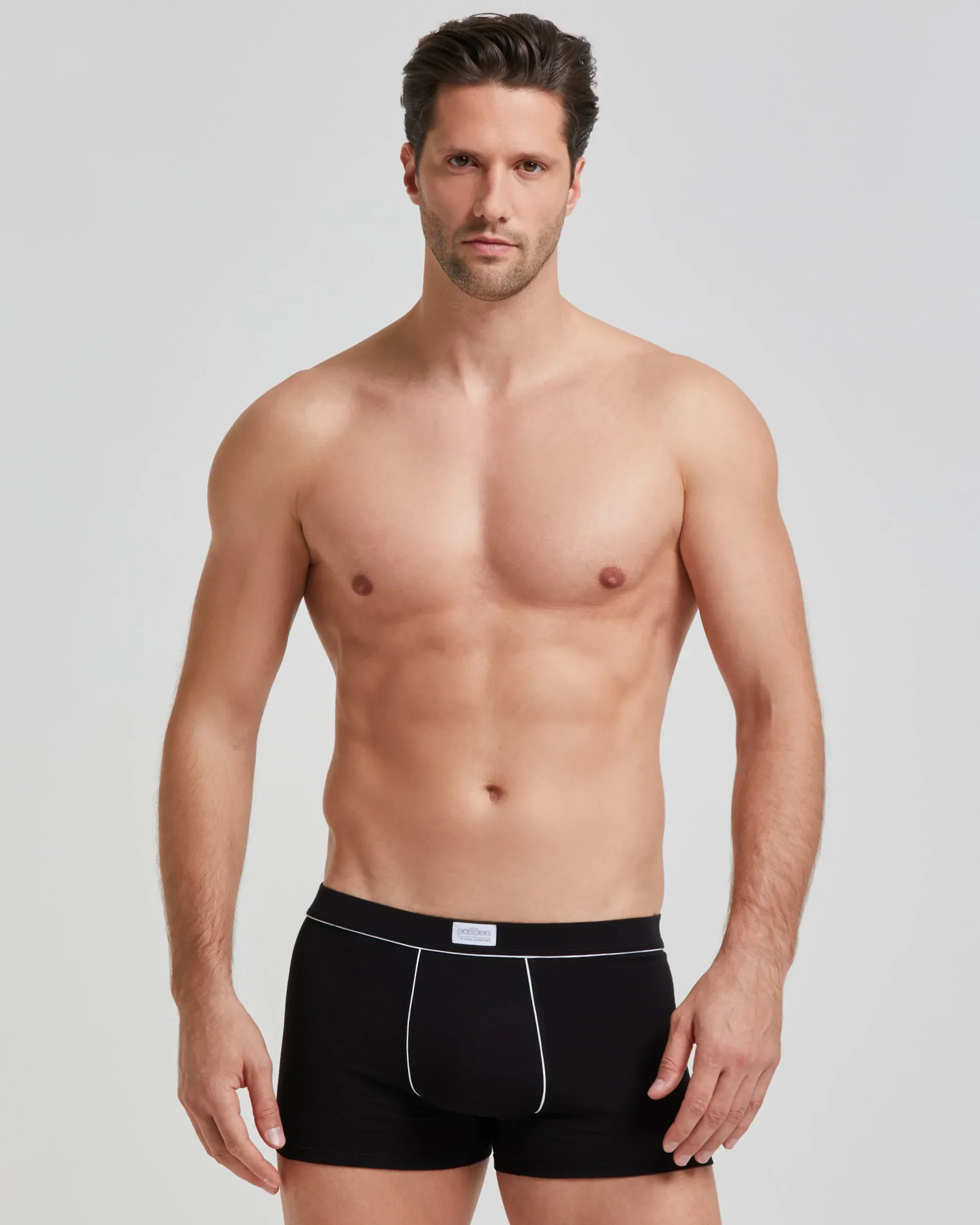 Boxer cotone con dettagli a contrasto