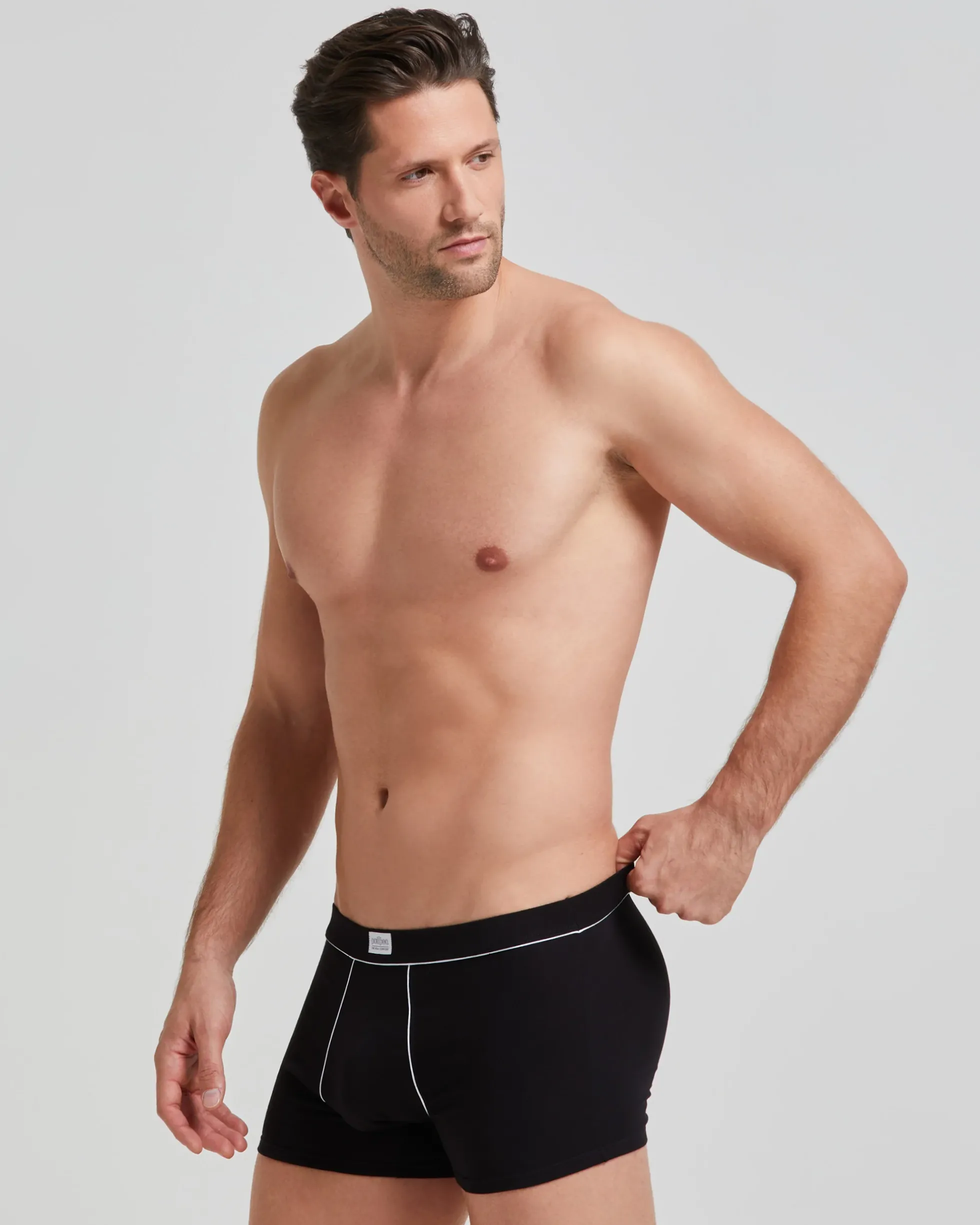 Boxer cotone con dettagli a contrasto