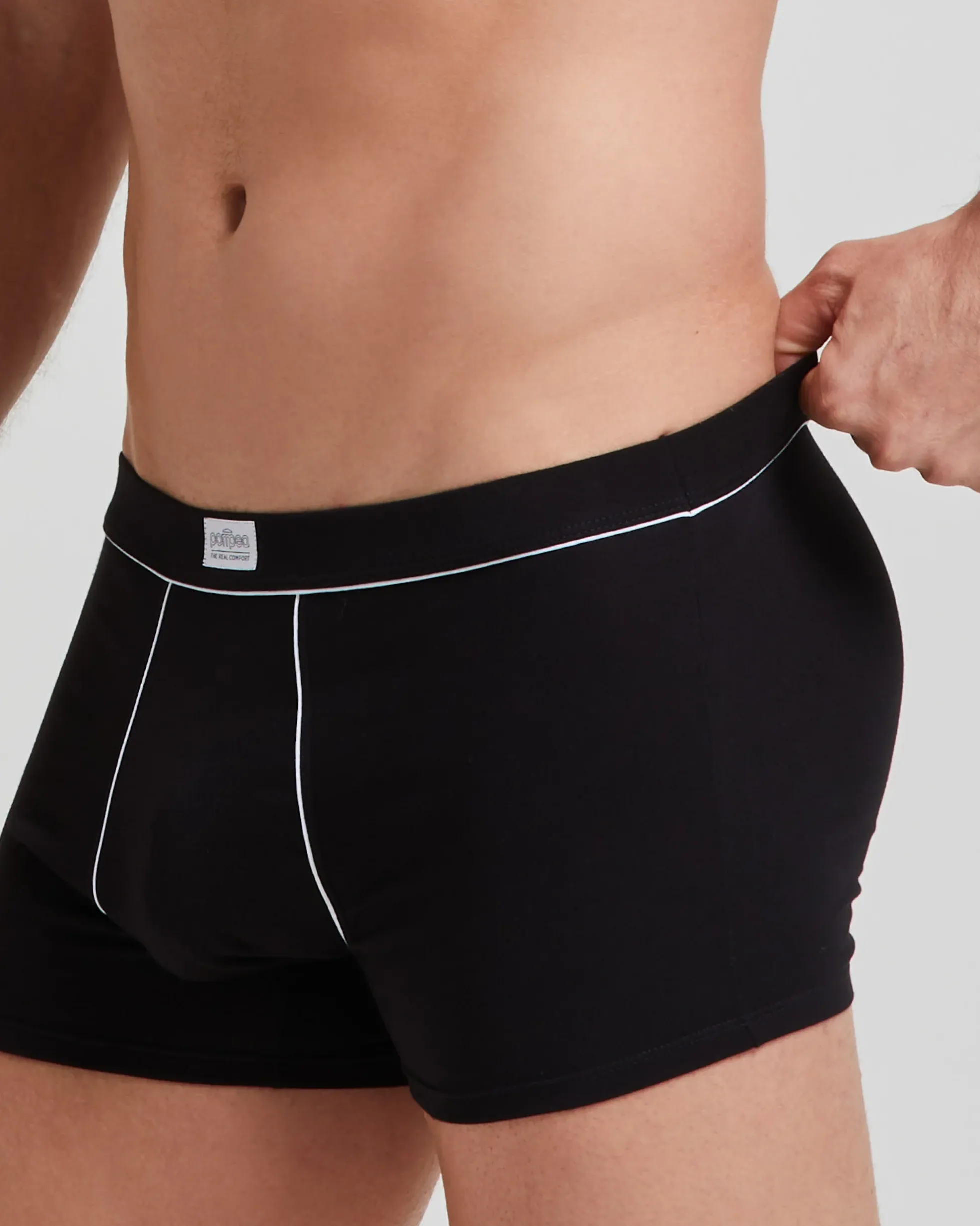 Boxer cotone con dettagli a contrasto