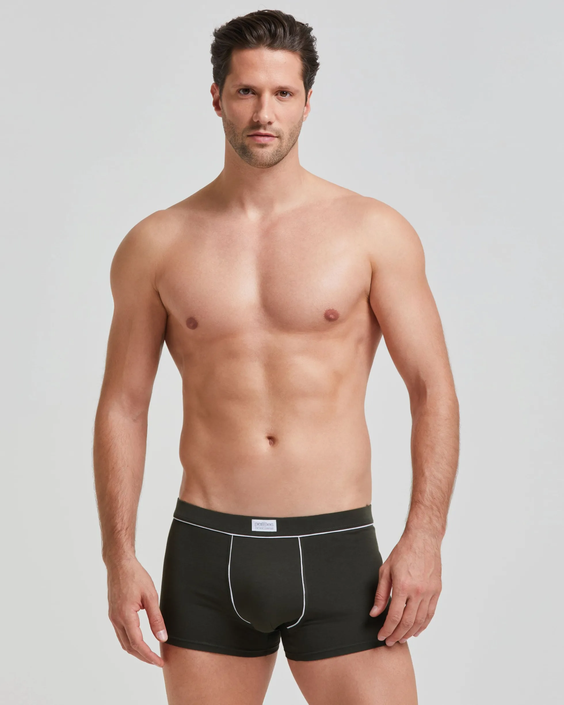 Boxer cotone con dettagli a contrasto