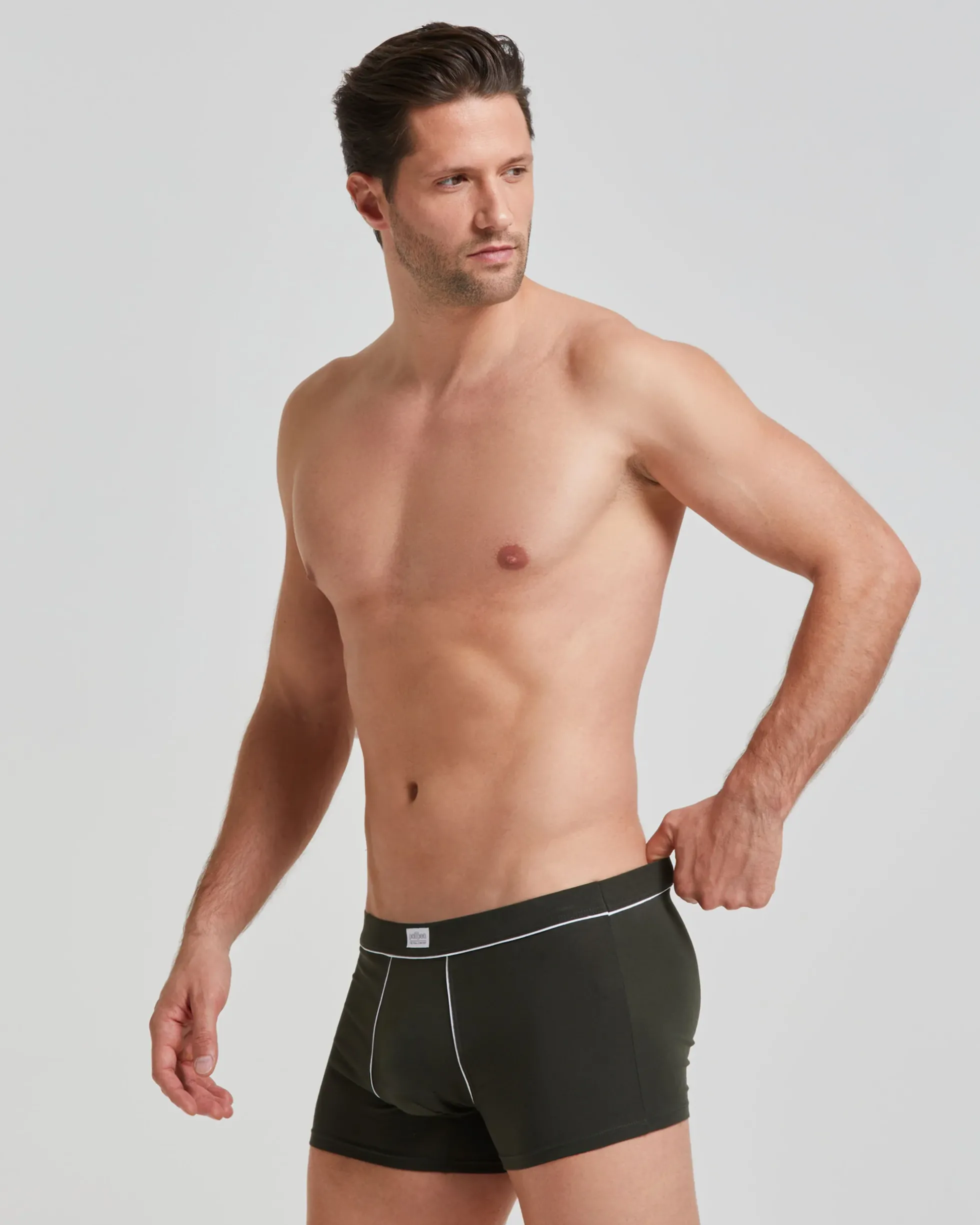Boxer cotone con dettagli a contrasto