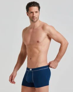 Boxer cotone con dettagli a contrasto