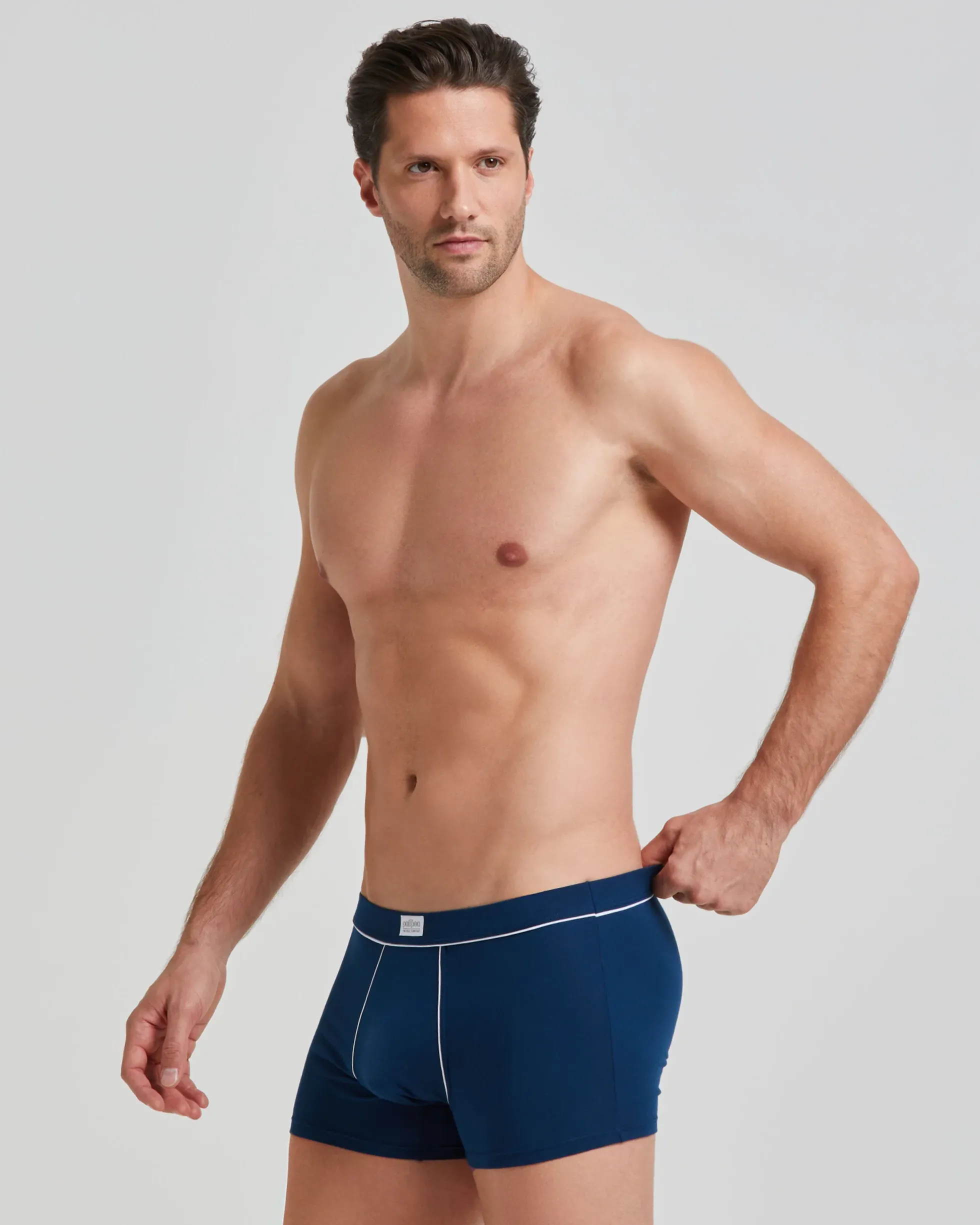 Boxer cotone con dettagli a contrasto