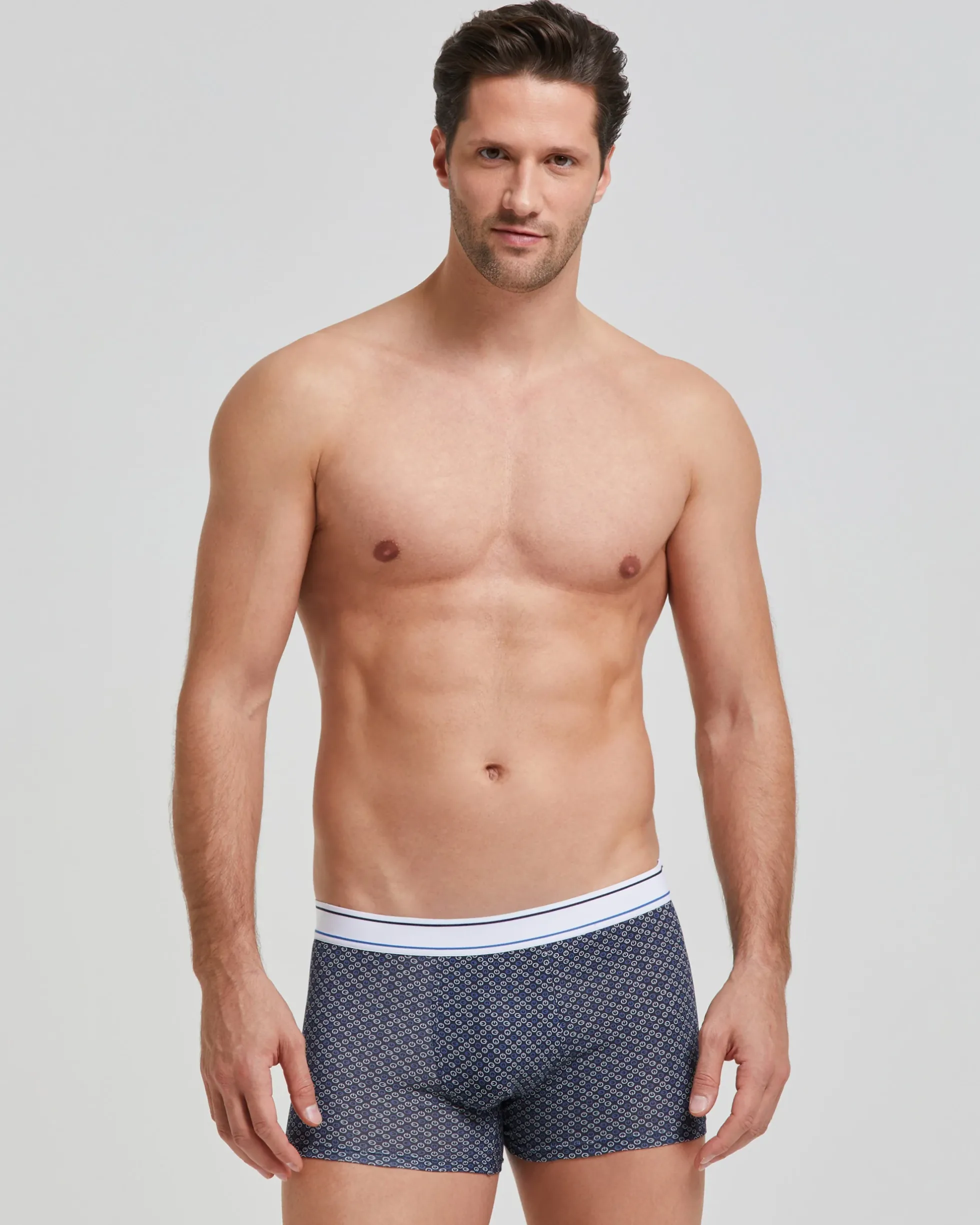 Boxer cotone con stampa micro On-Off