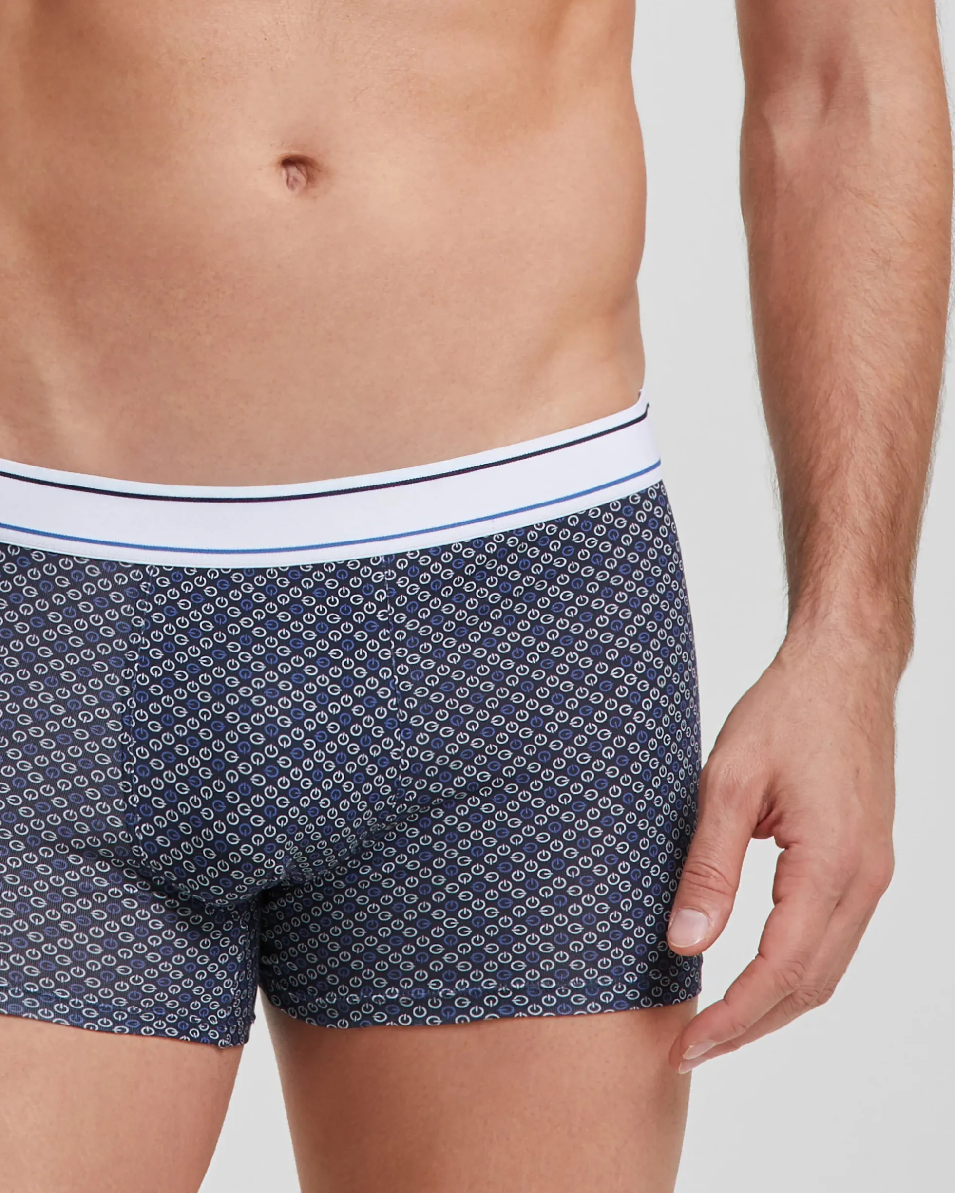 Boxer cotone con stampa micro On-Off