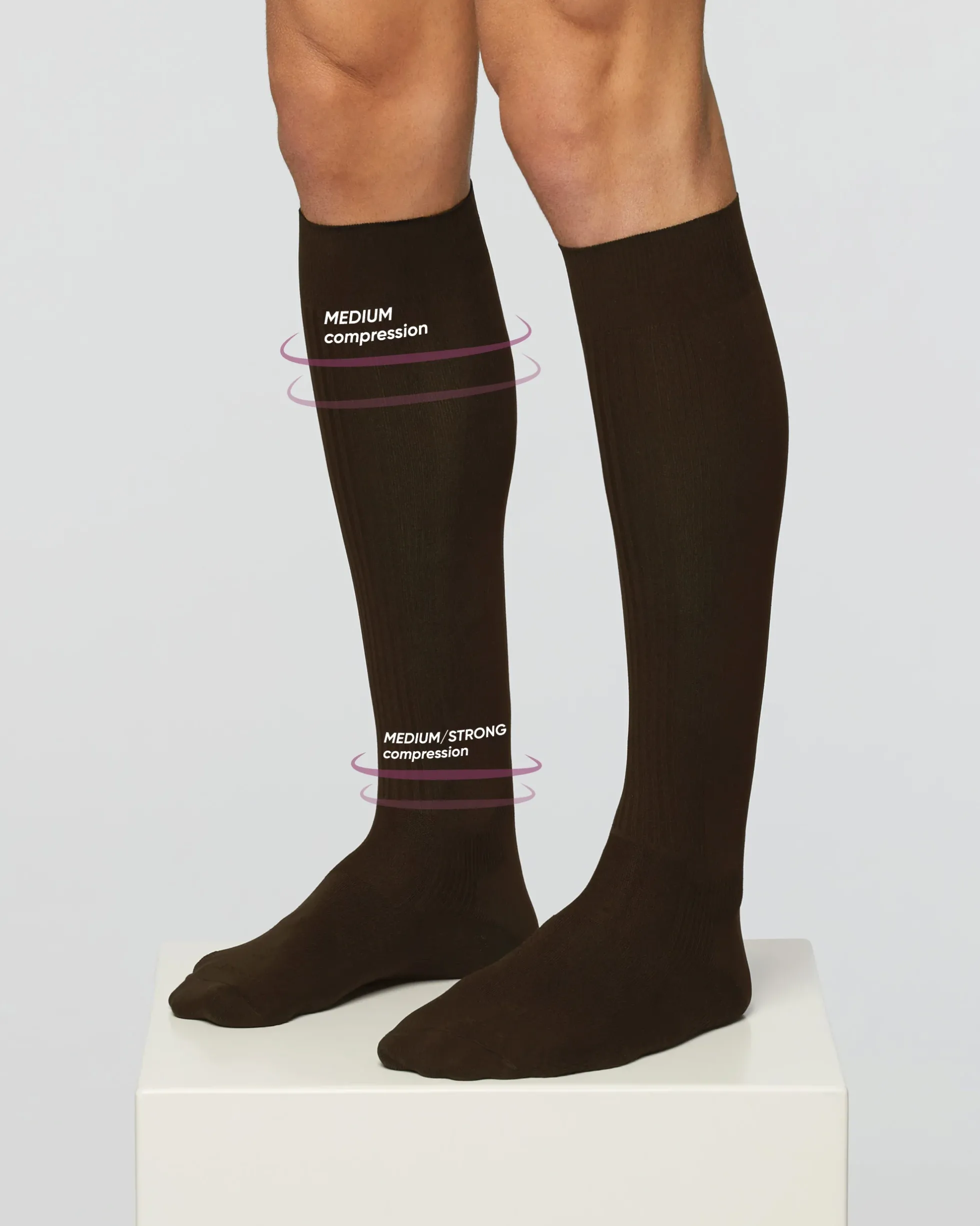 Calza 70 denari riposante con compressione graduata media