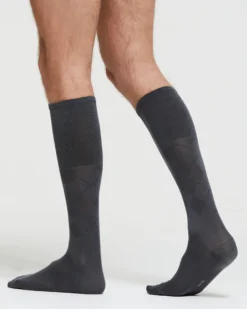 CALZA LUNGA COTONE SANDRO MOTIVO A ROMBI