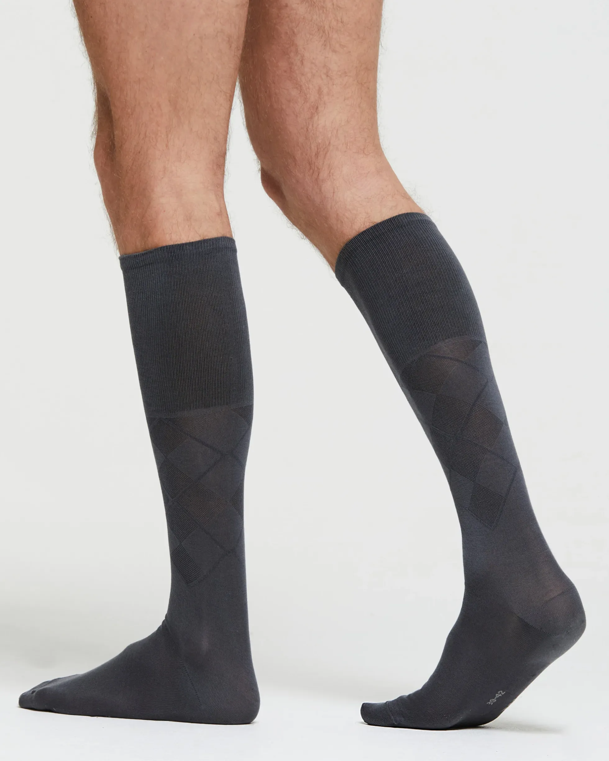 CALZA LUNGA COTONE SANDRO MOTIVO A ROMBI