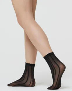 CALZINO VELATO SUSAN CON EFFETTO TRICOT