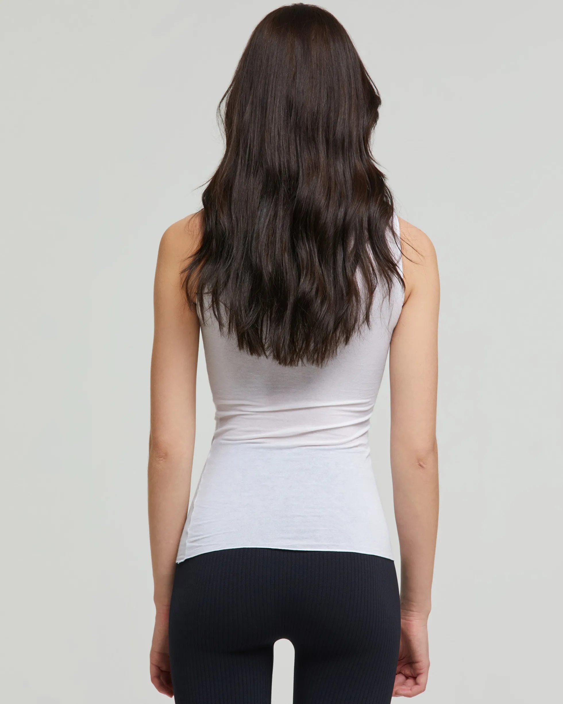 Canotta scollo tondo in modal cashmere