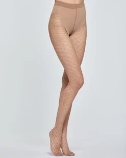 COLLANT IN RETE GRANDE ELASTICIZZATO