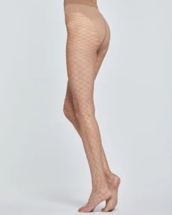 COLLANT IN RETE GRANDE ELASTICIZZATO