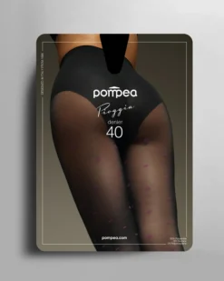 Collant Pioggia 40 denari a pois fucsia