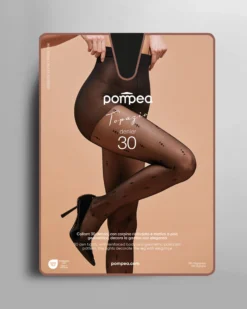 Collant Topazio 30 denari con motivo geometrico