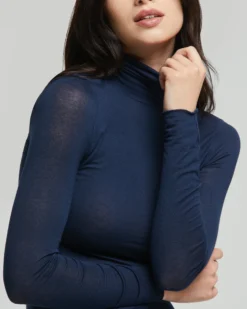 MAGLIA COLLO ALTO IN MODAL CASHMERE