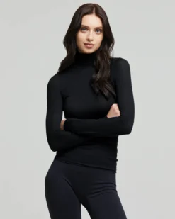 Maglia collo alto in modal cashmere