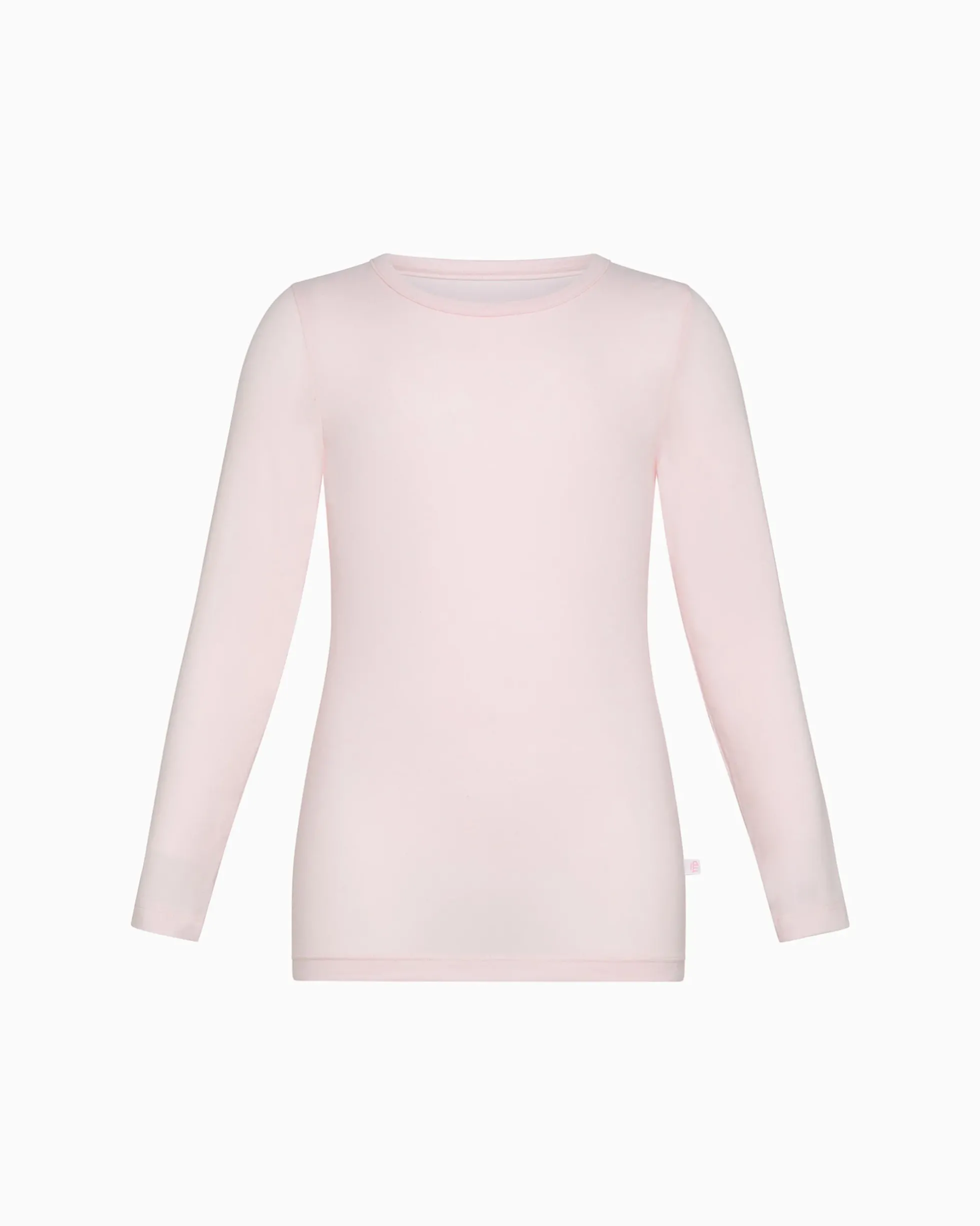Maglia girocollo a maniche lunghe bimba in caldo cotone organico