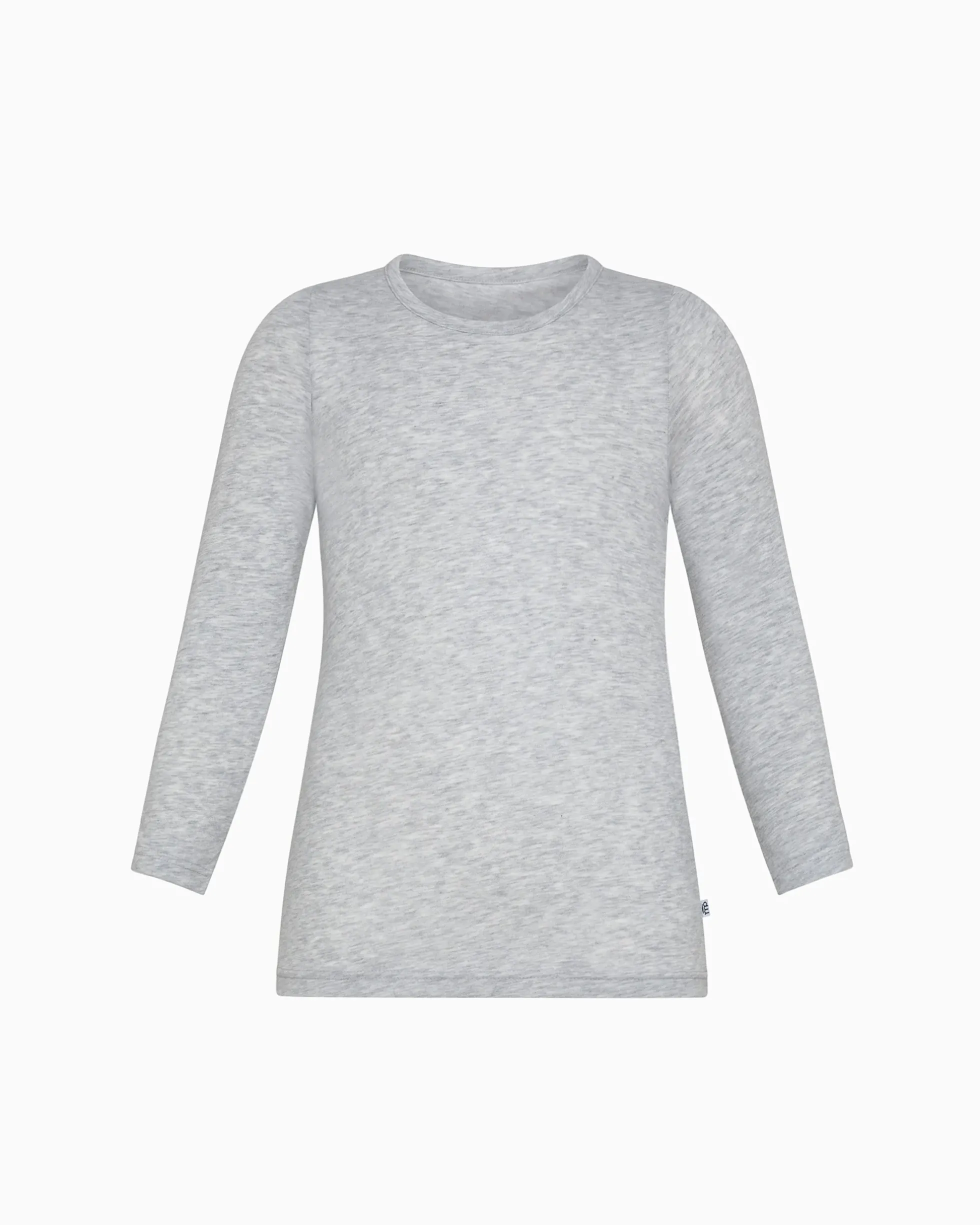 Maglia girocollo a maniche lunghe bimbo in caldo cotone organico