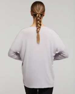 Maglia manica lunga in viscosa sostenibile vestibilità over