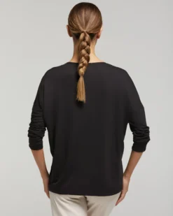 Maglia manica lunga in viscosa sostenibile vestibilità over