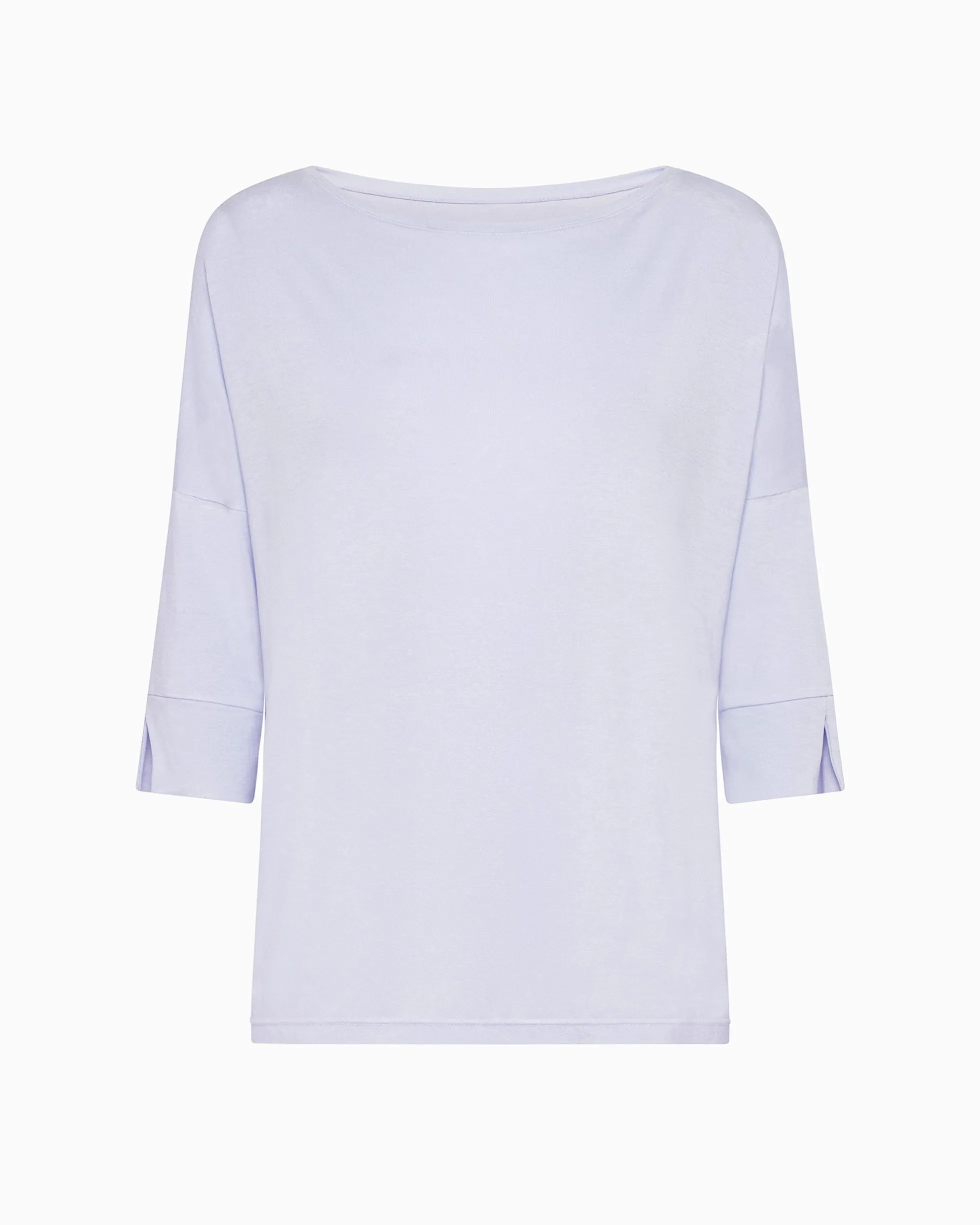 Maglia scollo barchetta in viscosa sostenibile vestibilità over