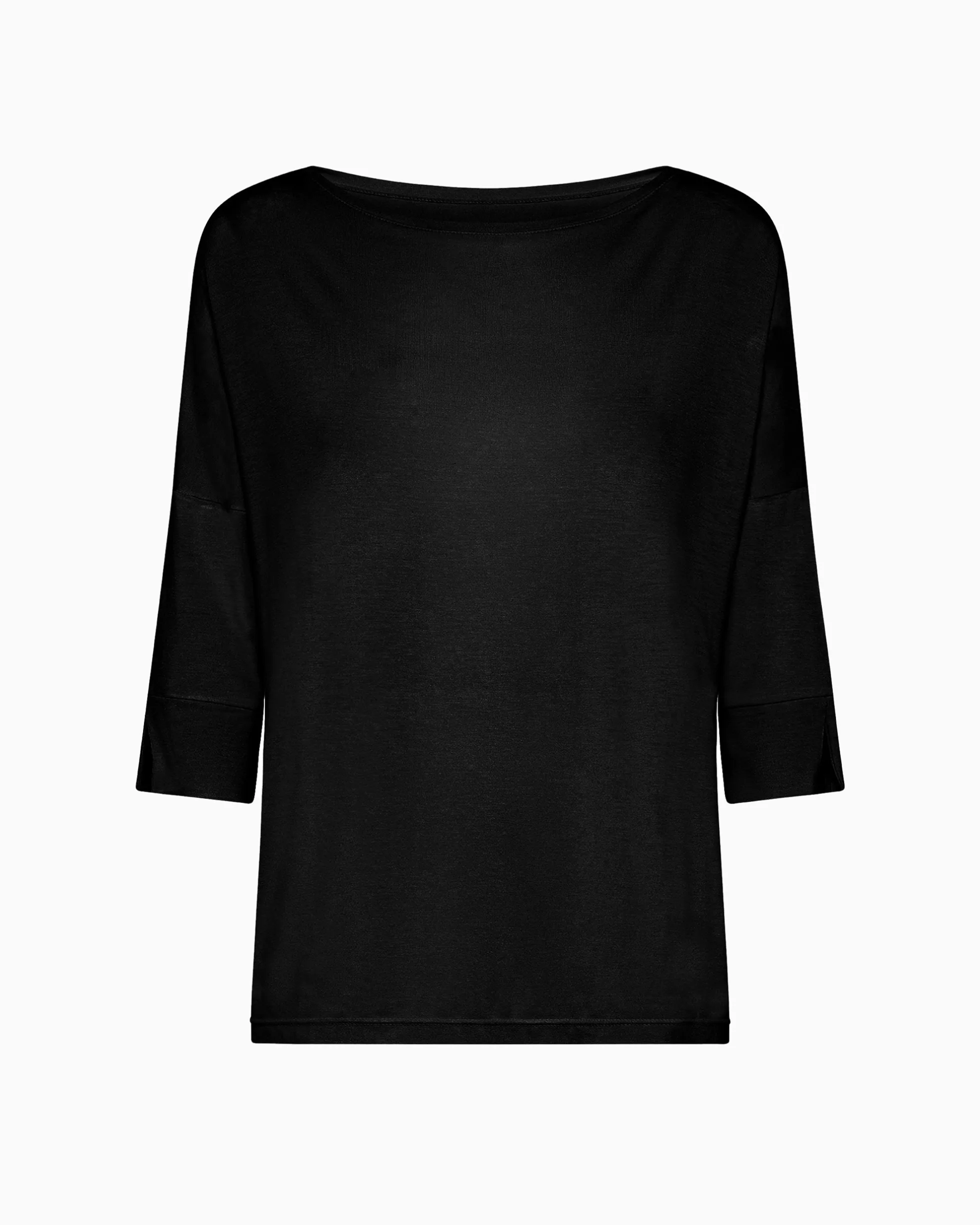 Maglia scollo barchetta in viscosa sostenibile vestibilità over