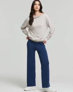 Maglia scollo barchetta seamless