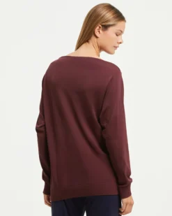 Maglia scollo barchetta seamless