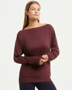 Maglia scollo barchetta seamless