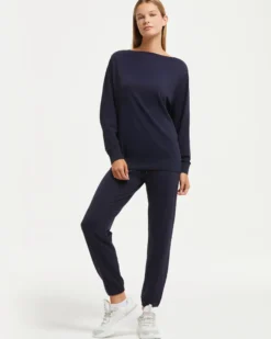 Maglia scollo barchetta seamless