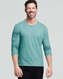 MAGLIA UOMO MANICA LUNGA COTONE FIAMMATO