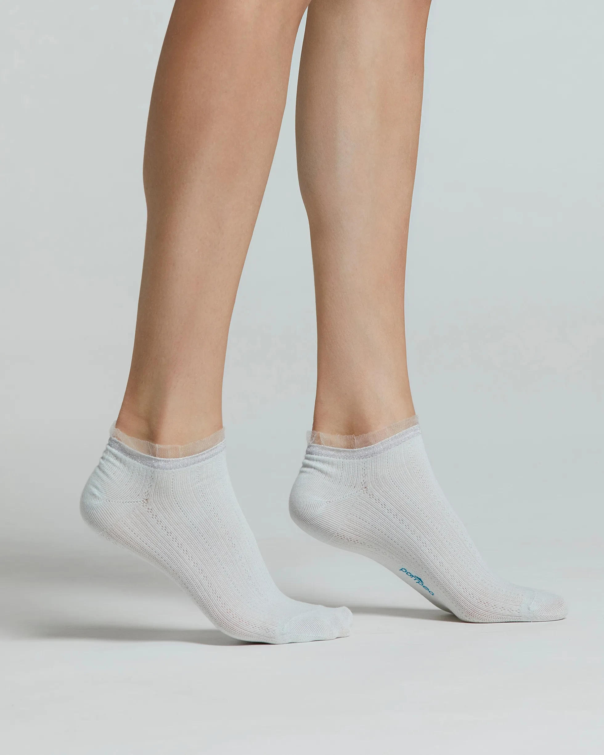 MINICALZA COTONE CALLA CON ROUCHE IN TULLE