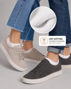 Minicalza cotone con interno soft spugna unisex