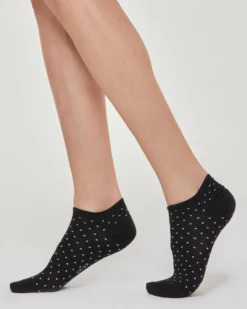 MINICALZA COTONE DORINA CON POIS IN LAMÉ