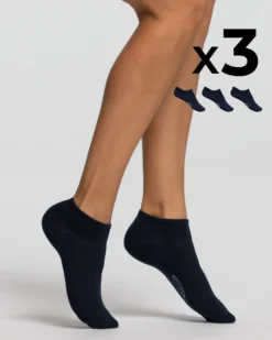 Minicalza cotone x3 donna