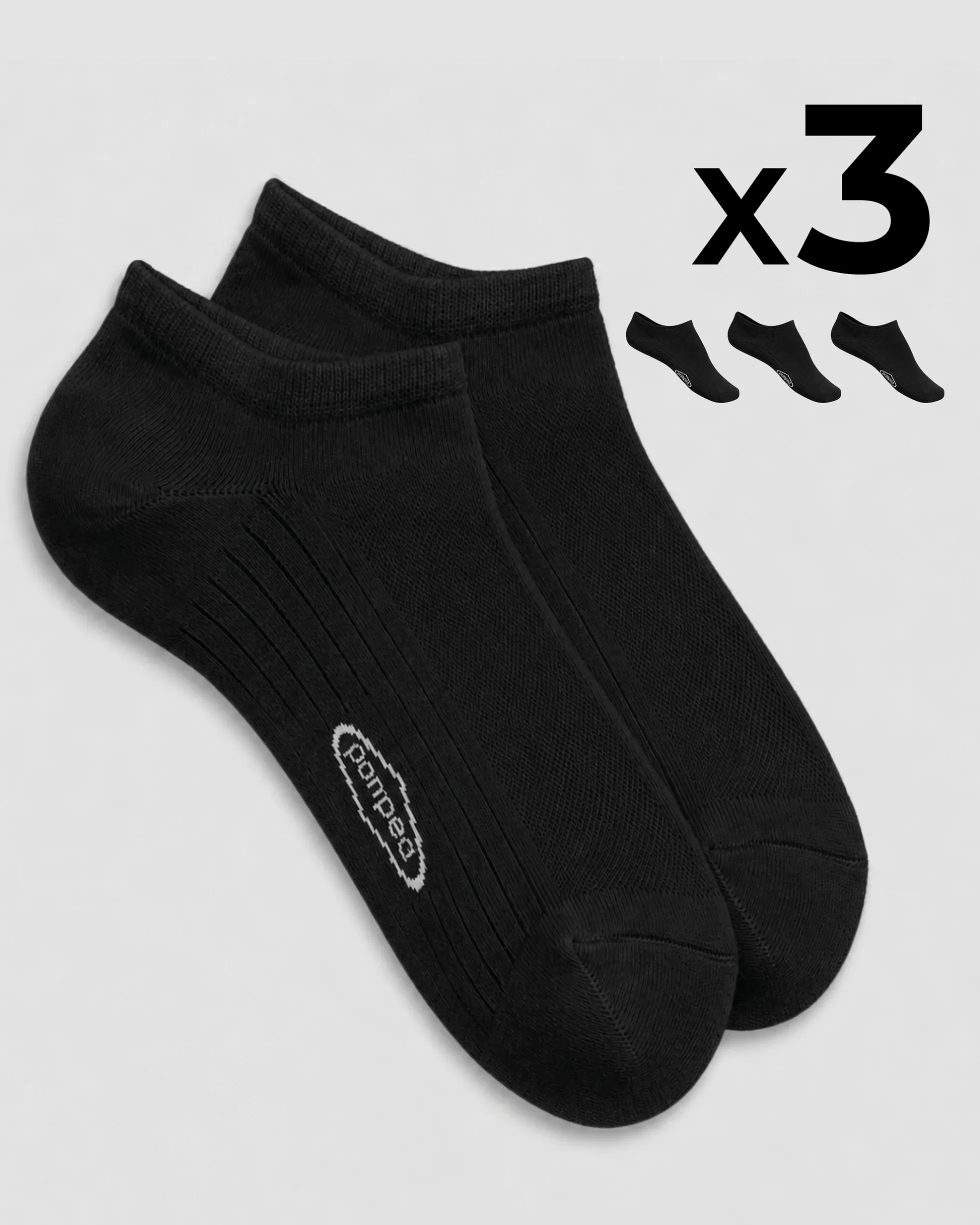 Minicalza cotone x3 uomo