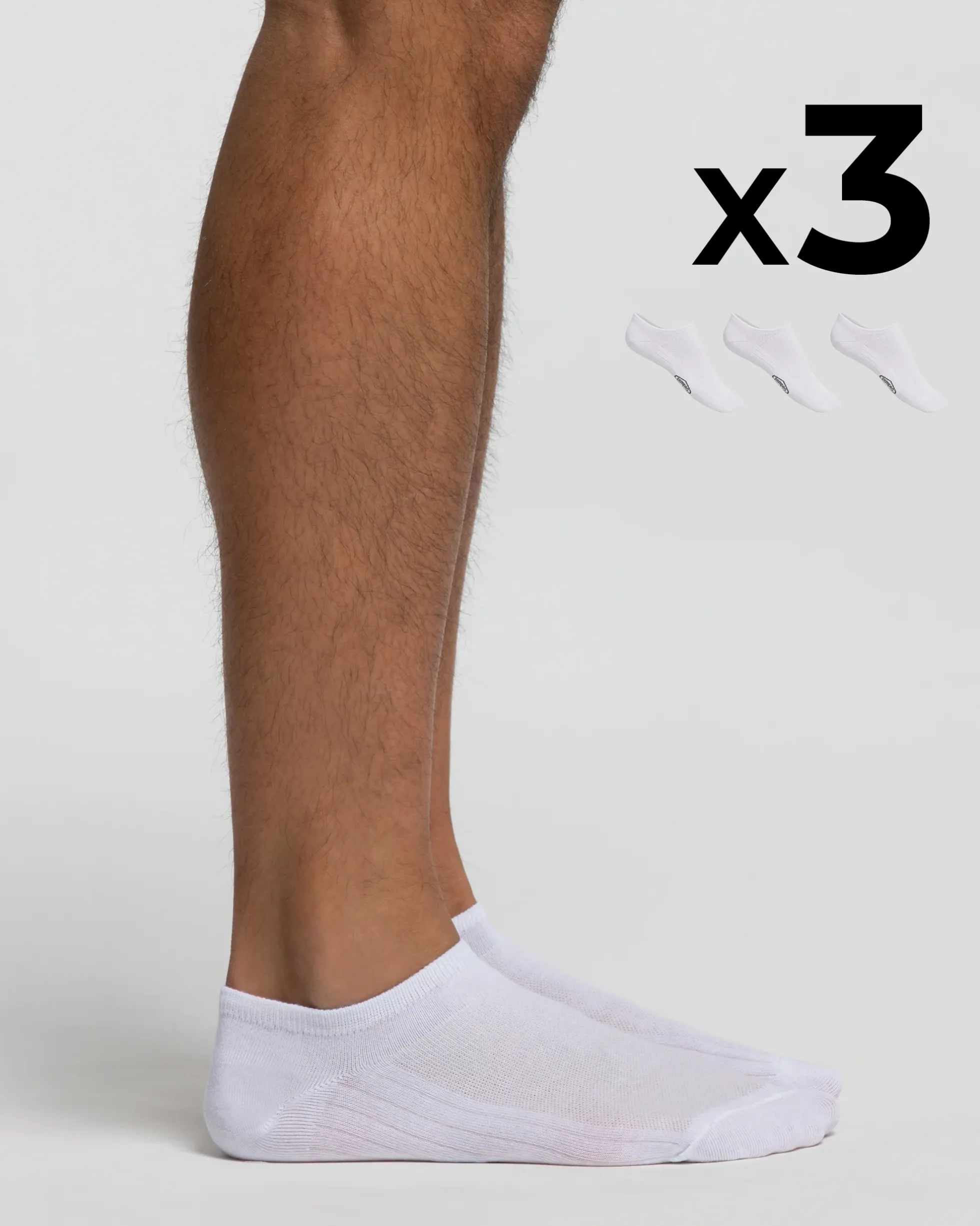 Minicalza cotone x3 uomo