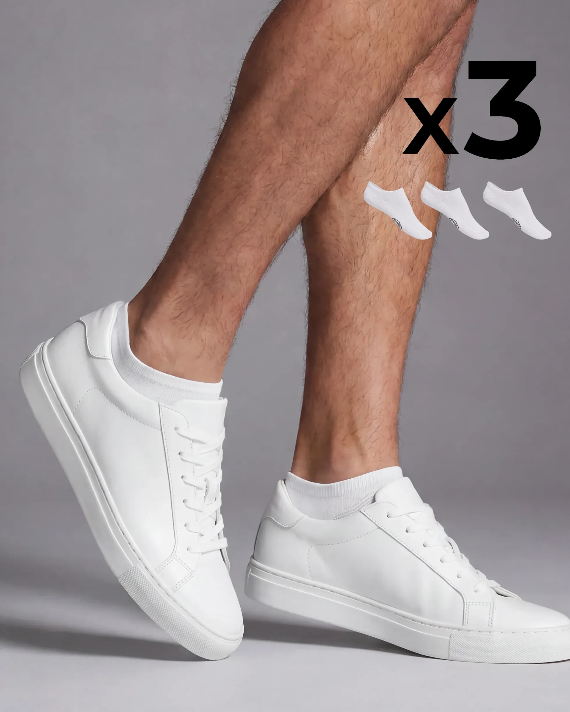 Minicalza cotone x3 uomo