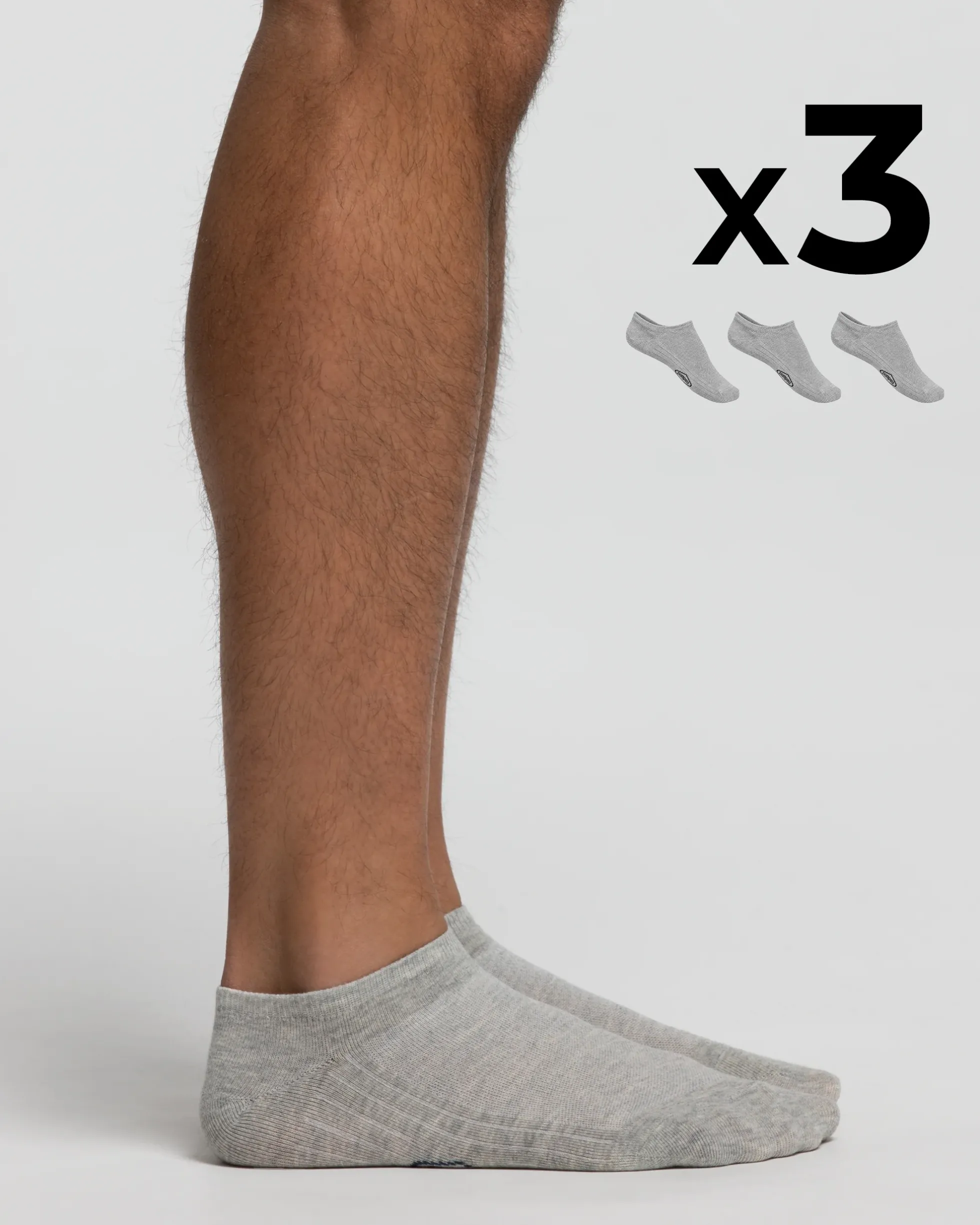 Minicalza cotone x3 uomo