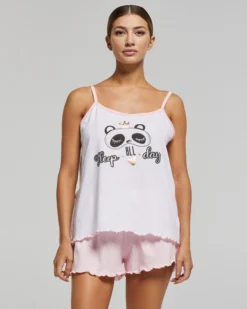PIGIAMA CORTO COTONE PANDA