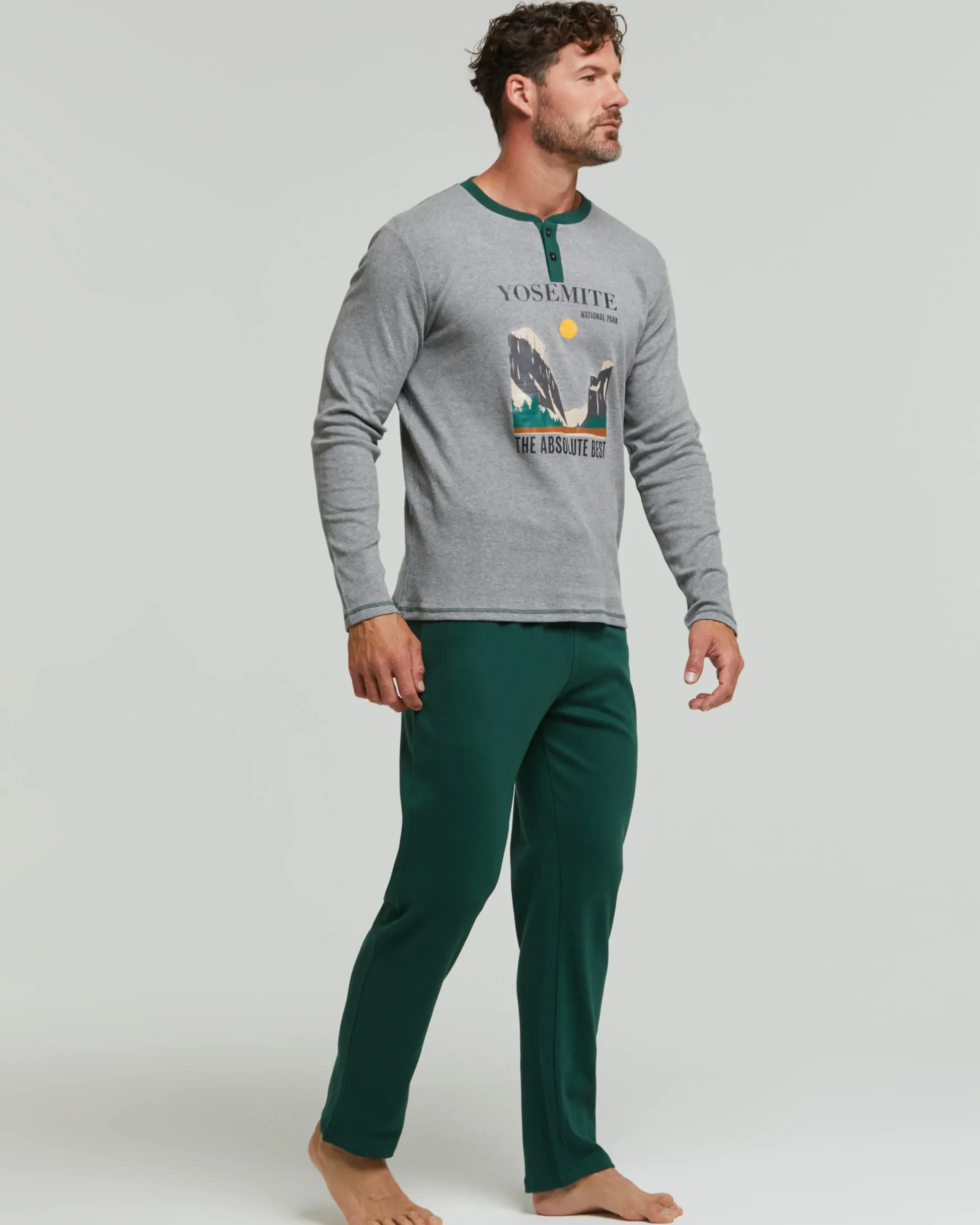 Pigiama lungo cotone interlock Trebbiano
