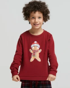 Pigiama lungo cotone interlock e flanella Olanda