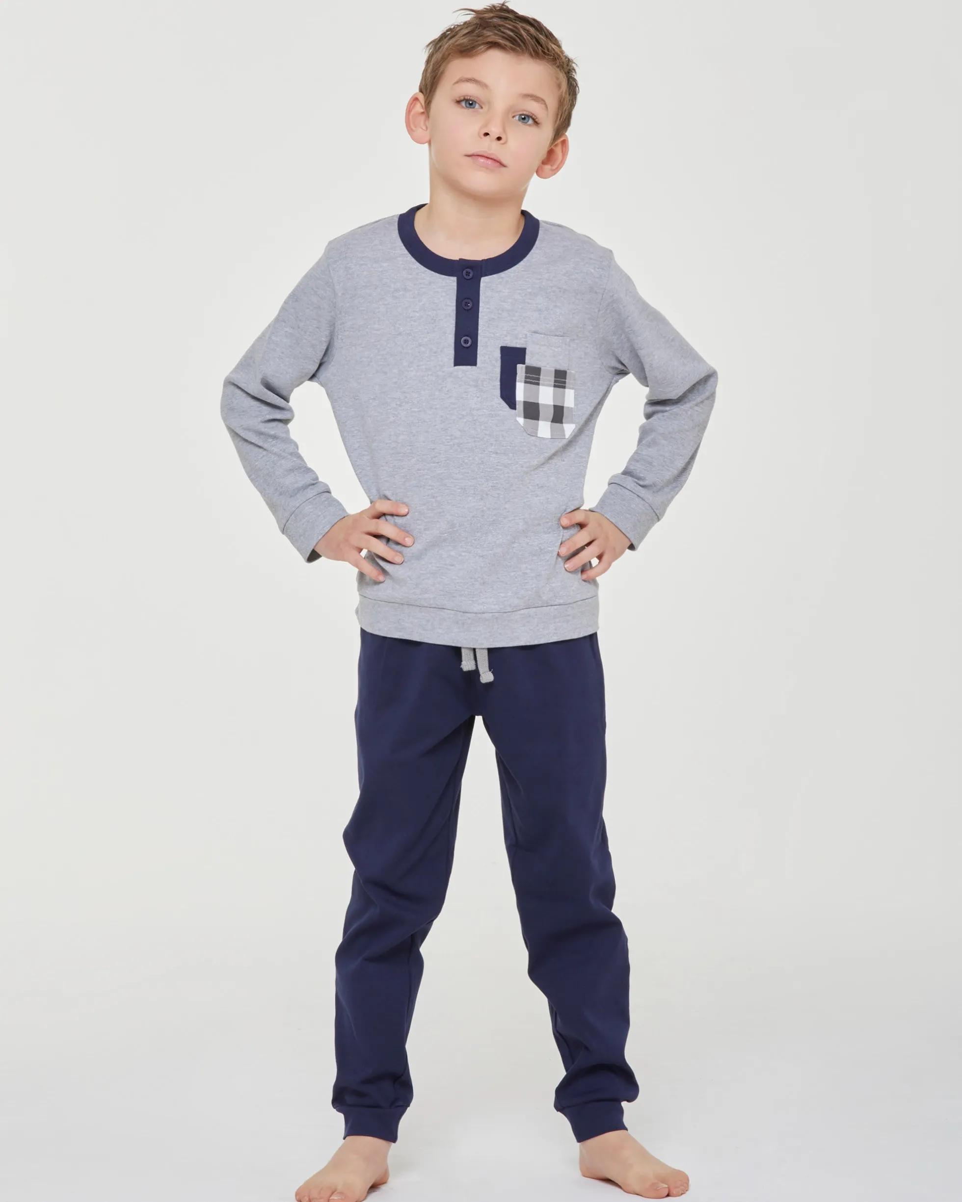 Pigiama lungo cotone interlock Willy