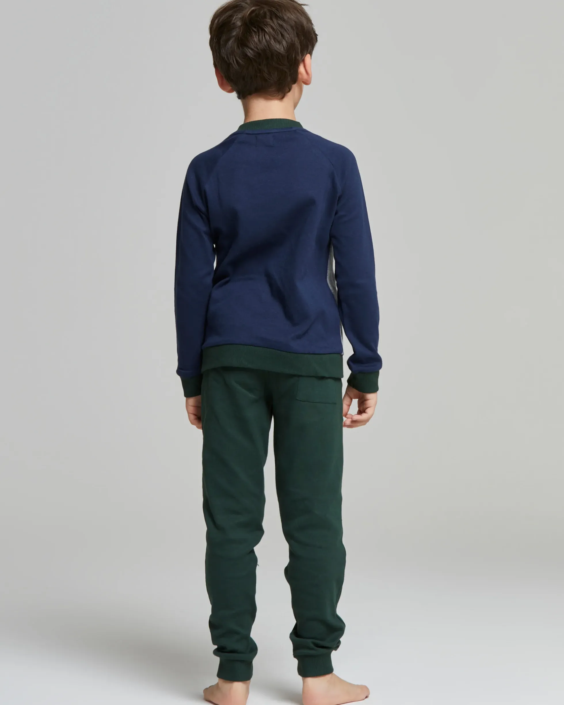 PIGIAMA LUNGO COTONE INTERLOCK BRACHETTO