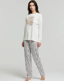 Pigiama lungo cotone interlock Meissa