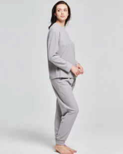 Pigiama lungo micropolar Garofano