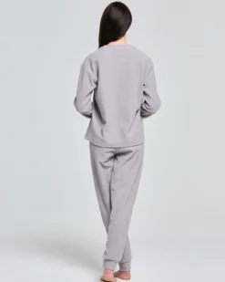 Pigiama lungo micropolar Garofano